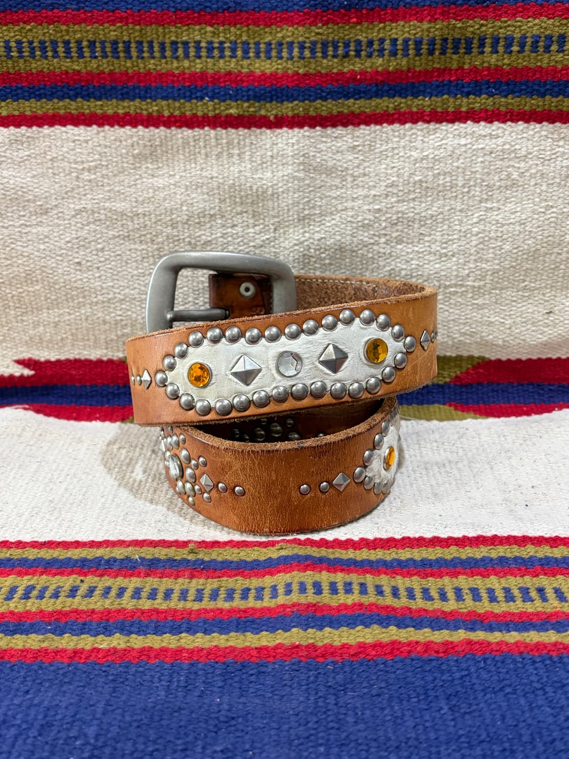 제패니즈 핸드메이드 웨스턴 스터드 개리슨 벨트 상품이미지1