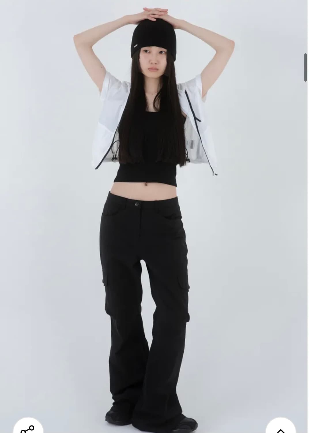 미세키서울 블랙 카고 부츠컷 / Pocket cargo bootscut  상품이미지2