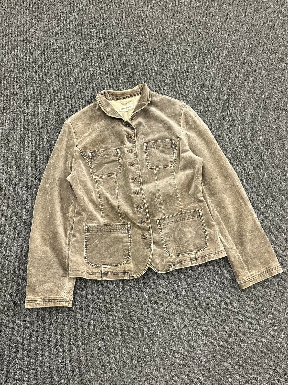 1)Japanese vintage 여성 스웨이드 버튼업 자켓 상품이미지1