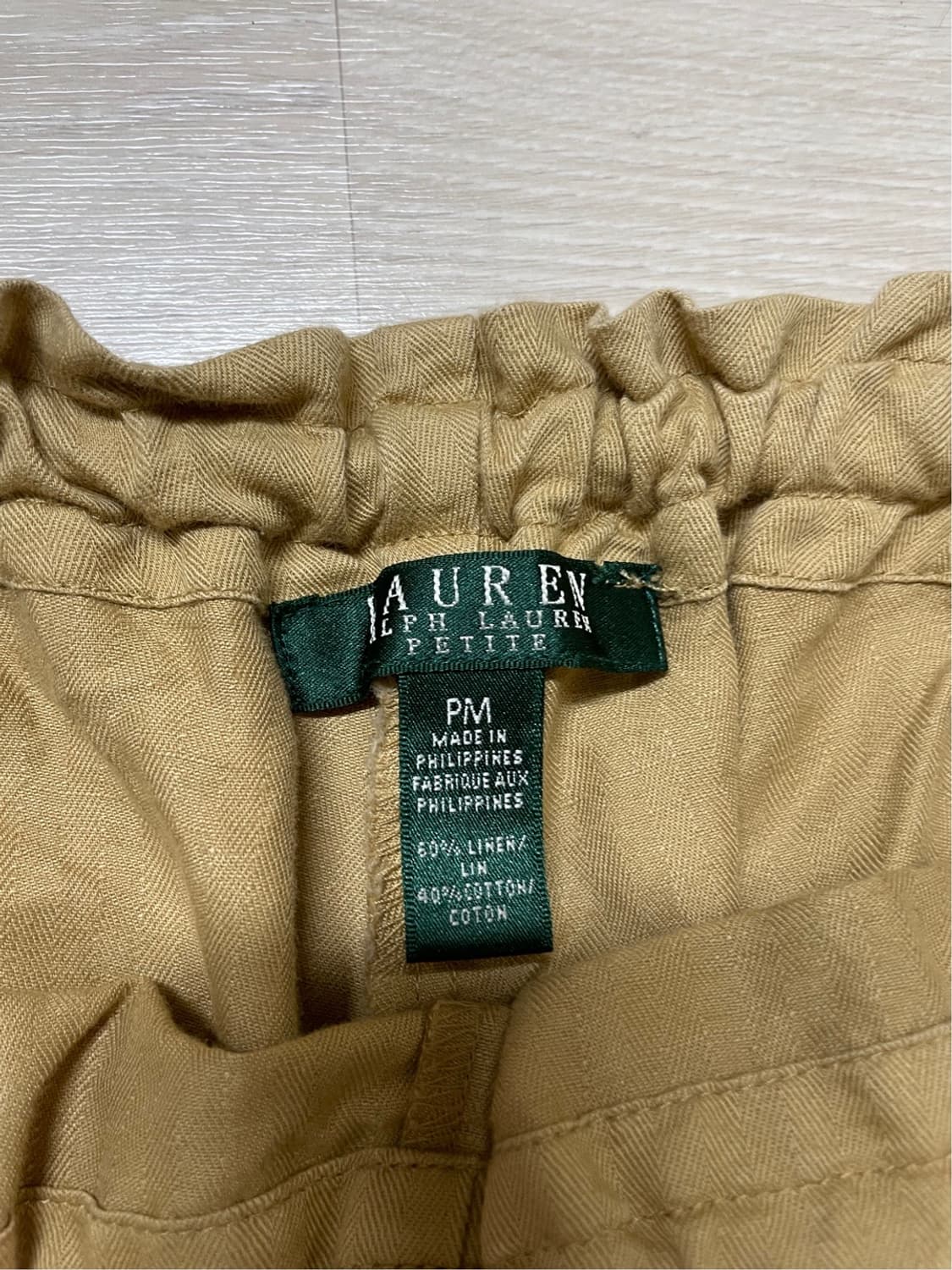 랄프로렌 베이지 여성 린넨 바지 상품이미지5