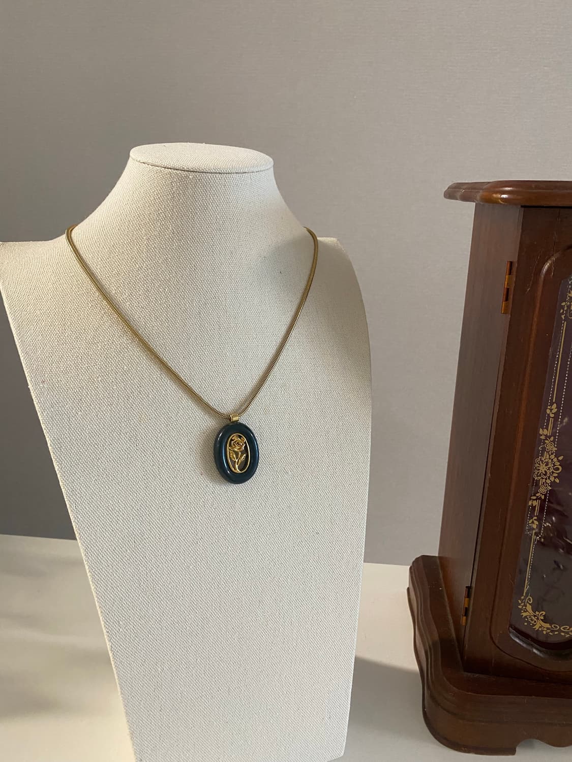 빈티지 로즈 골드 팬던트 목걸이 상품이미지2