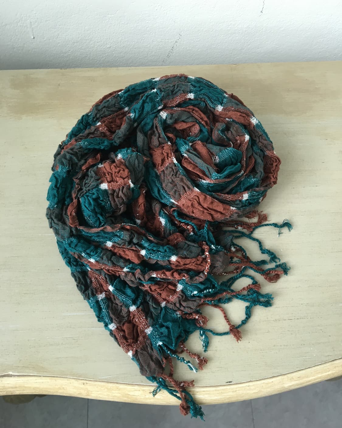  pattern point pleats scarf 상품이미지2