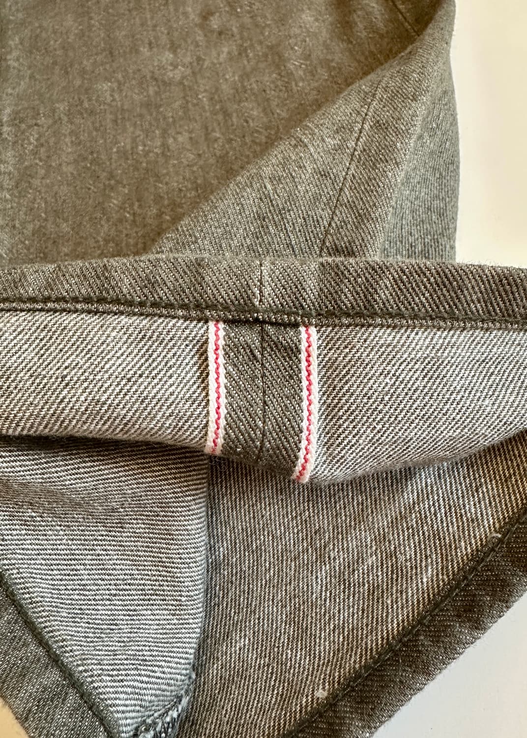 RRL 더블알엘 빈티지 5 포켓 올리브 셀비지 데님 34사이즈 신품급 상품이미지3