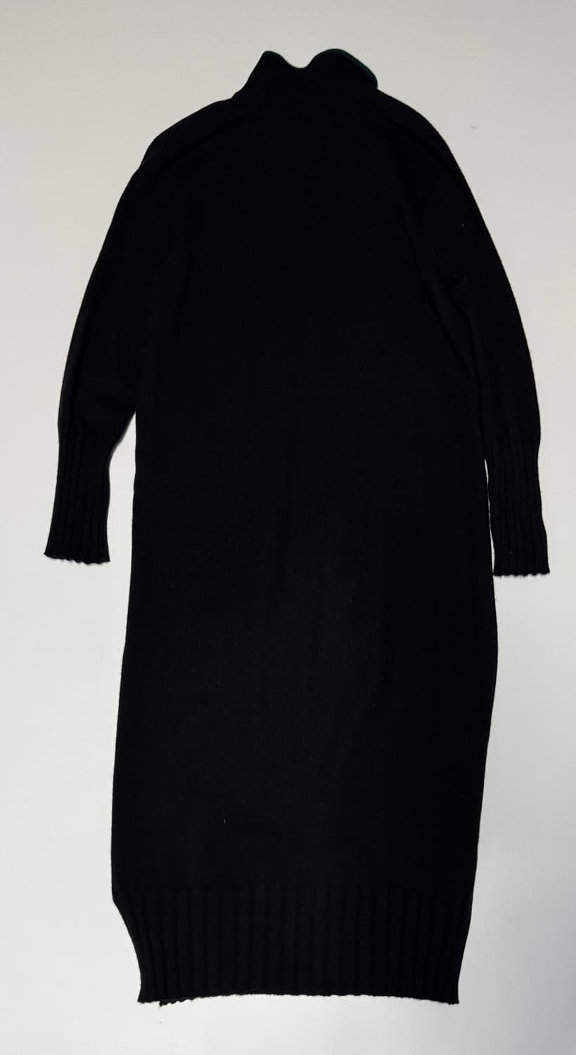 여성 한섬 타임 캐시미어 100% 니트 롱 원피스 블랙 상품이미지2