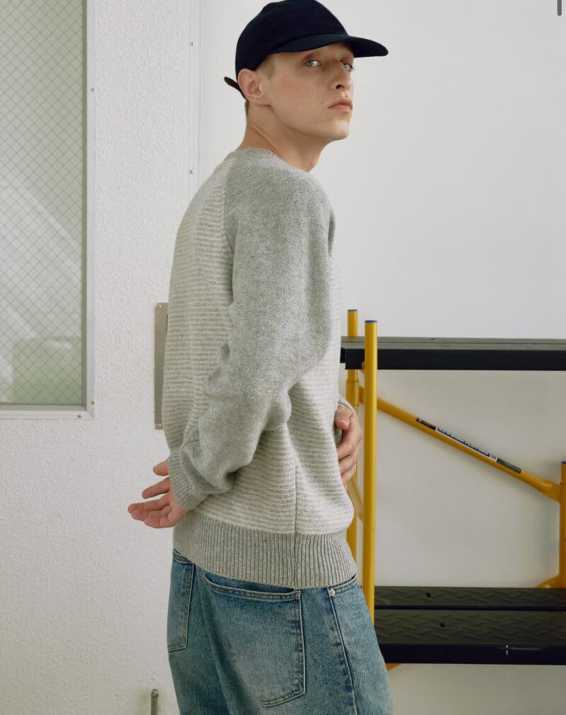 니틀리 울 코튼 스트라이프 스웨터 상품이미지4