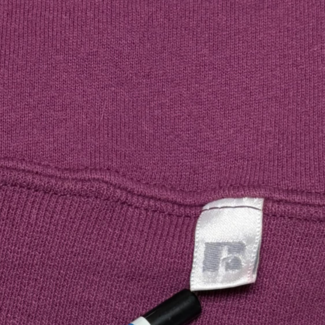 90s Russell sweat half zipup purple L 상품이미지5