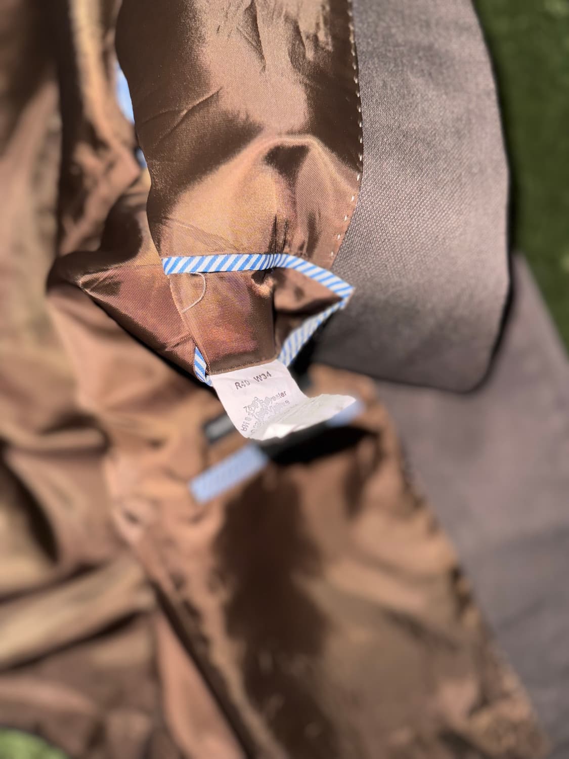 [40R] 타미힐피거 USA 투버튼 클래식핏 블레이저 자켓 브라운 상품이미지7