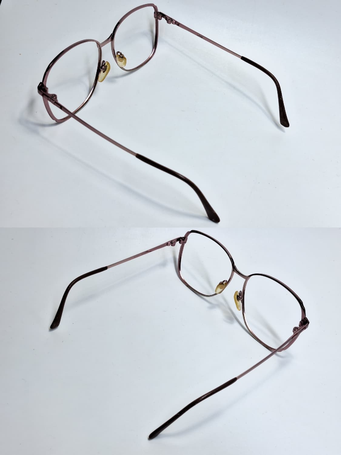 00s 일본 빈티지 CAMIL 여성용 핑크 티타늄 안경테 56mm 레트로 상품이미지7