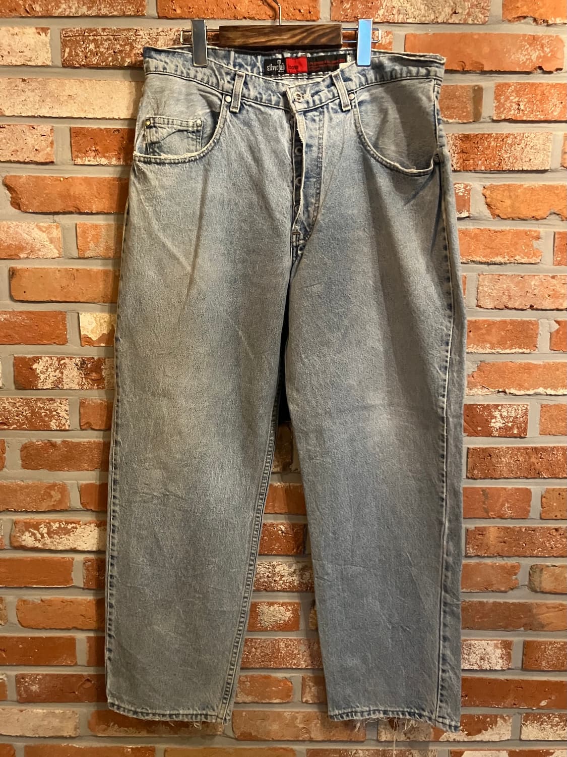 90s USA 빈티지 리바이스 실버탭 루즈핏 데님 팬츠 상품이미지2