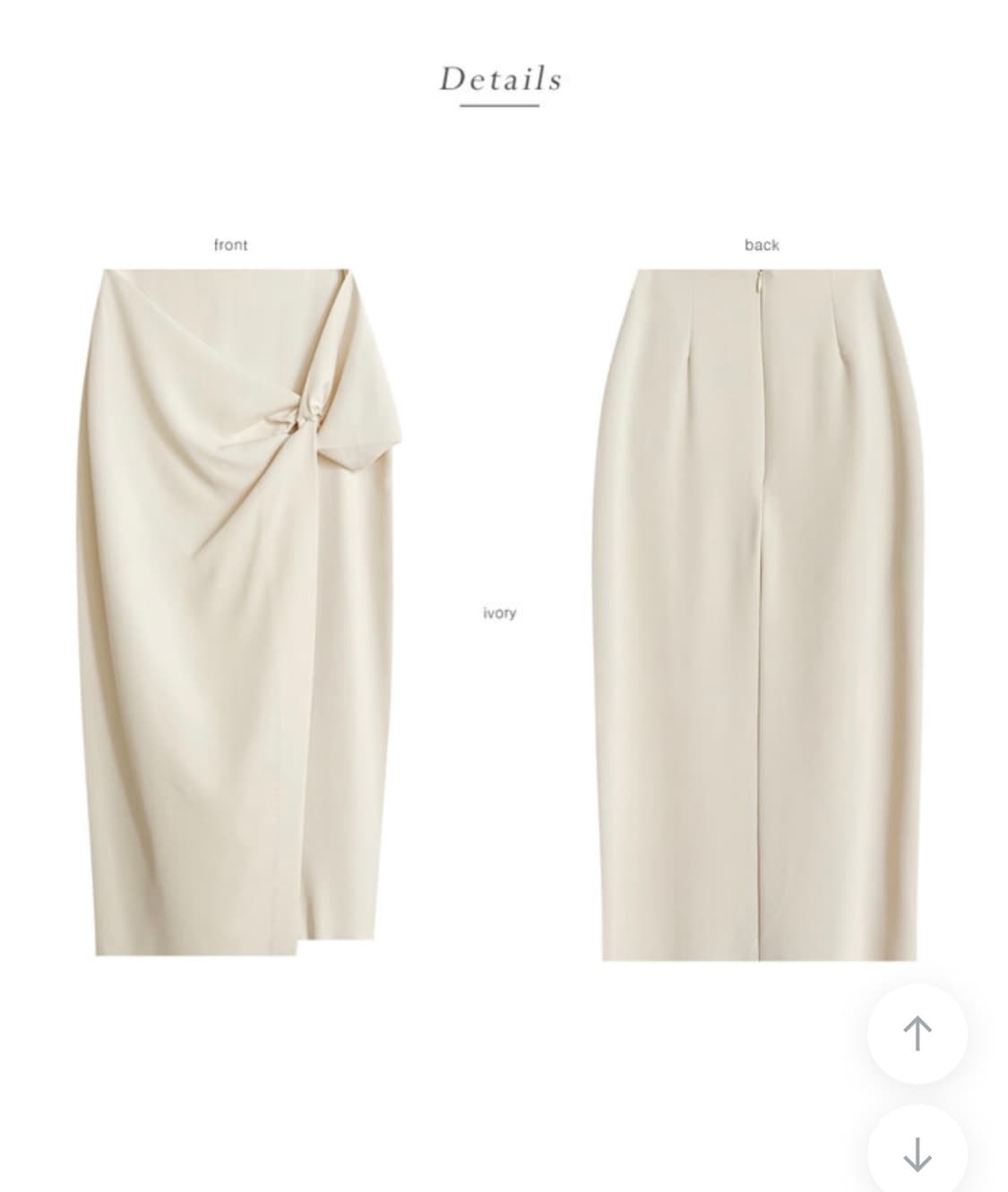 페어리 꼬임셔링 슬릿 H라인 스커트 상품이미지8