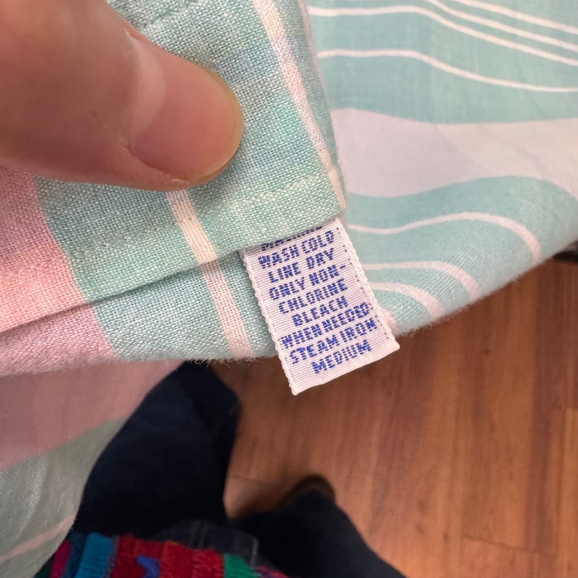 폴로 랄프로렌 멀티컬러 스트라이프 긴팔 셔츠 핑크 포니 로고 포인트 상품이미지7