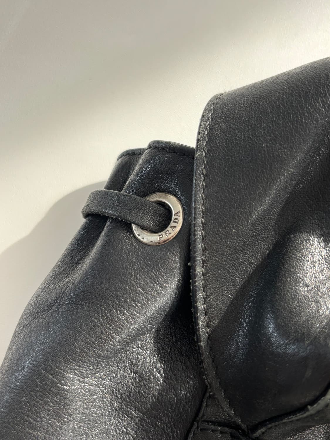 Prada 프라다 블랙 레더 백팩 상품이미지7