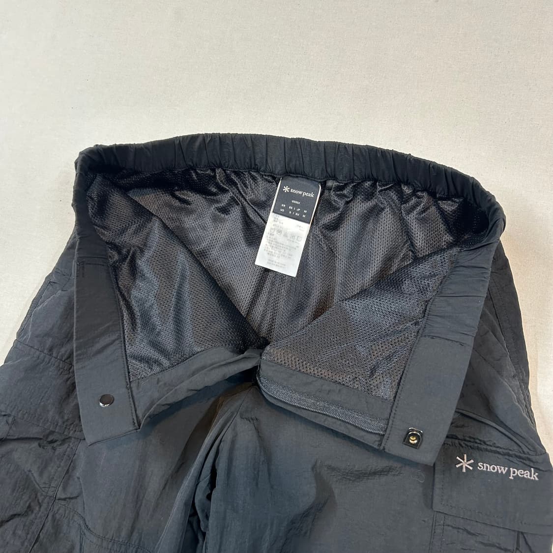 M) 스노우피크 나일론 블랙 카고 팬츠 상품이미지4