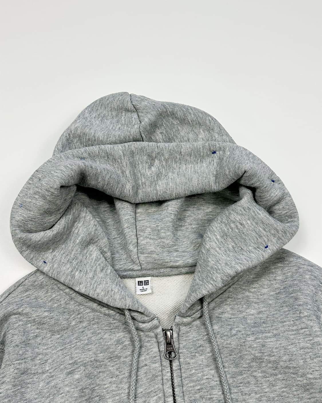유니클로 후드집업 그레이 상품이미지5