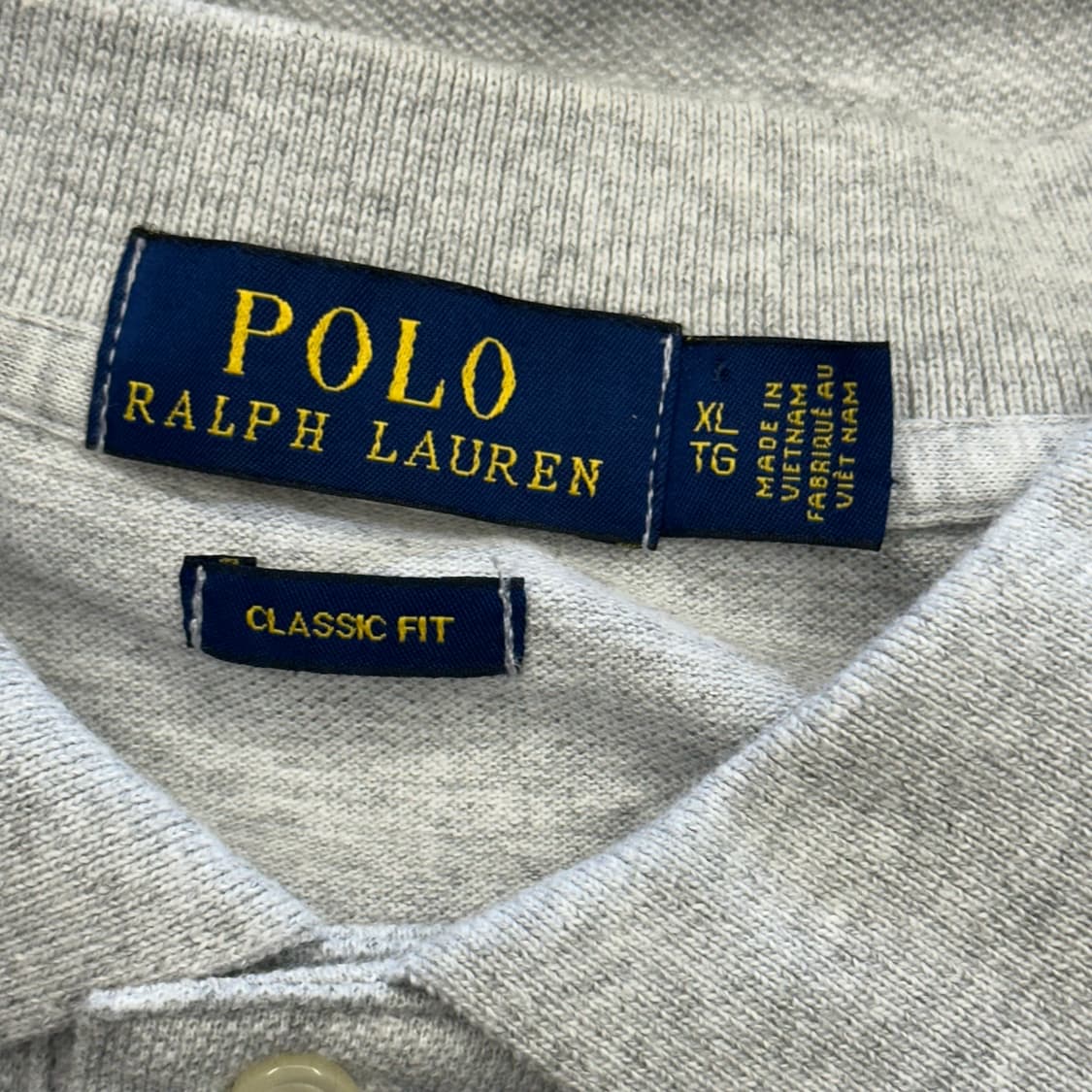 XL 폴로랄프로렌 그레이 카라 반팔 티셔츠 상품이미지4