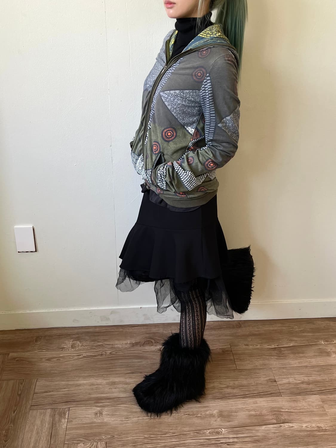 JNBY 아트 후드집업 상품이미지7