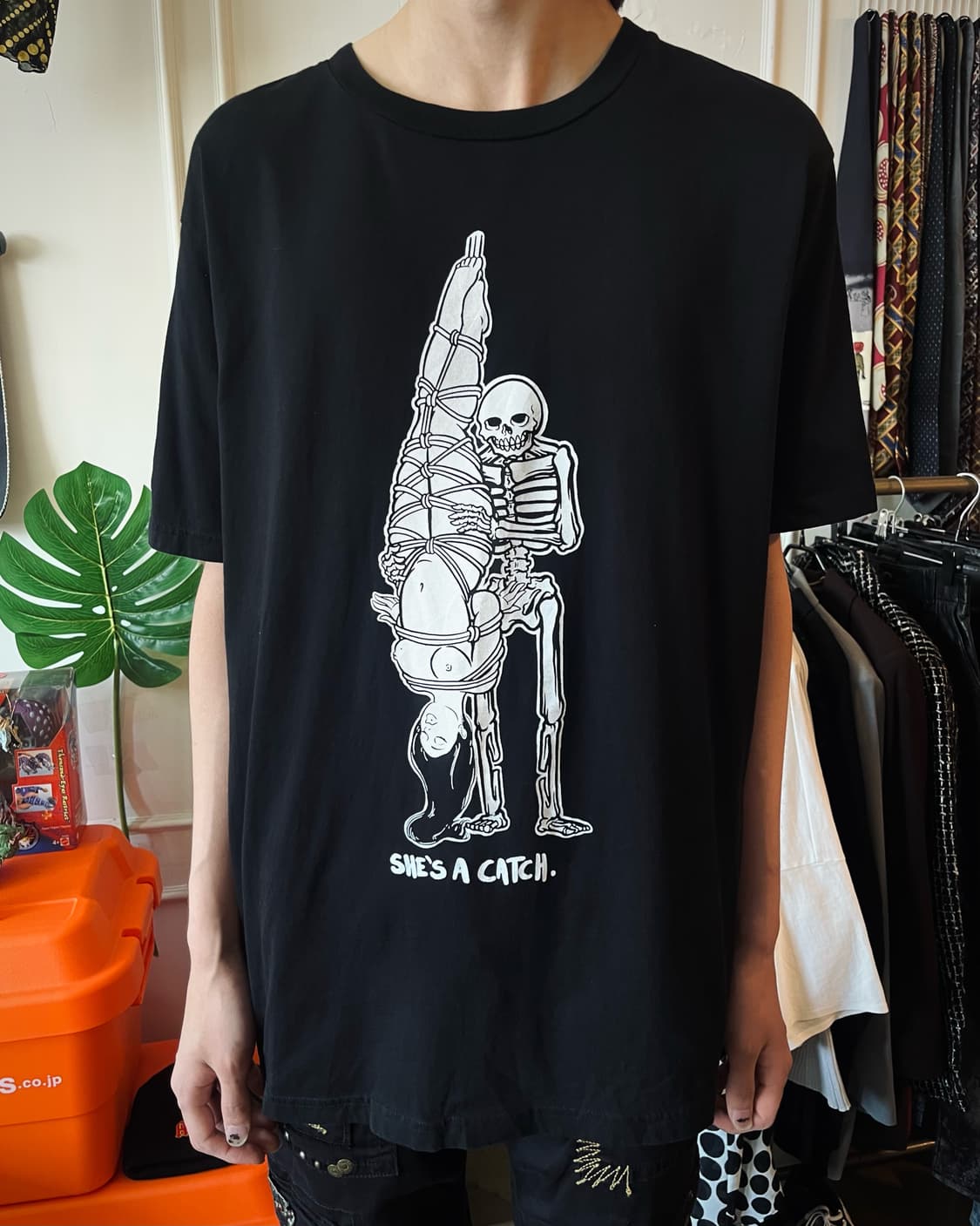 Vintage Eroguro Ero Skull Goth Printed T 상품이미지2