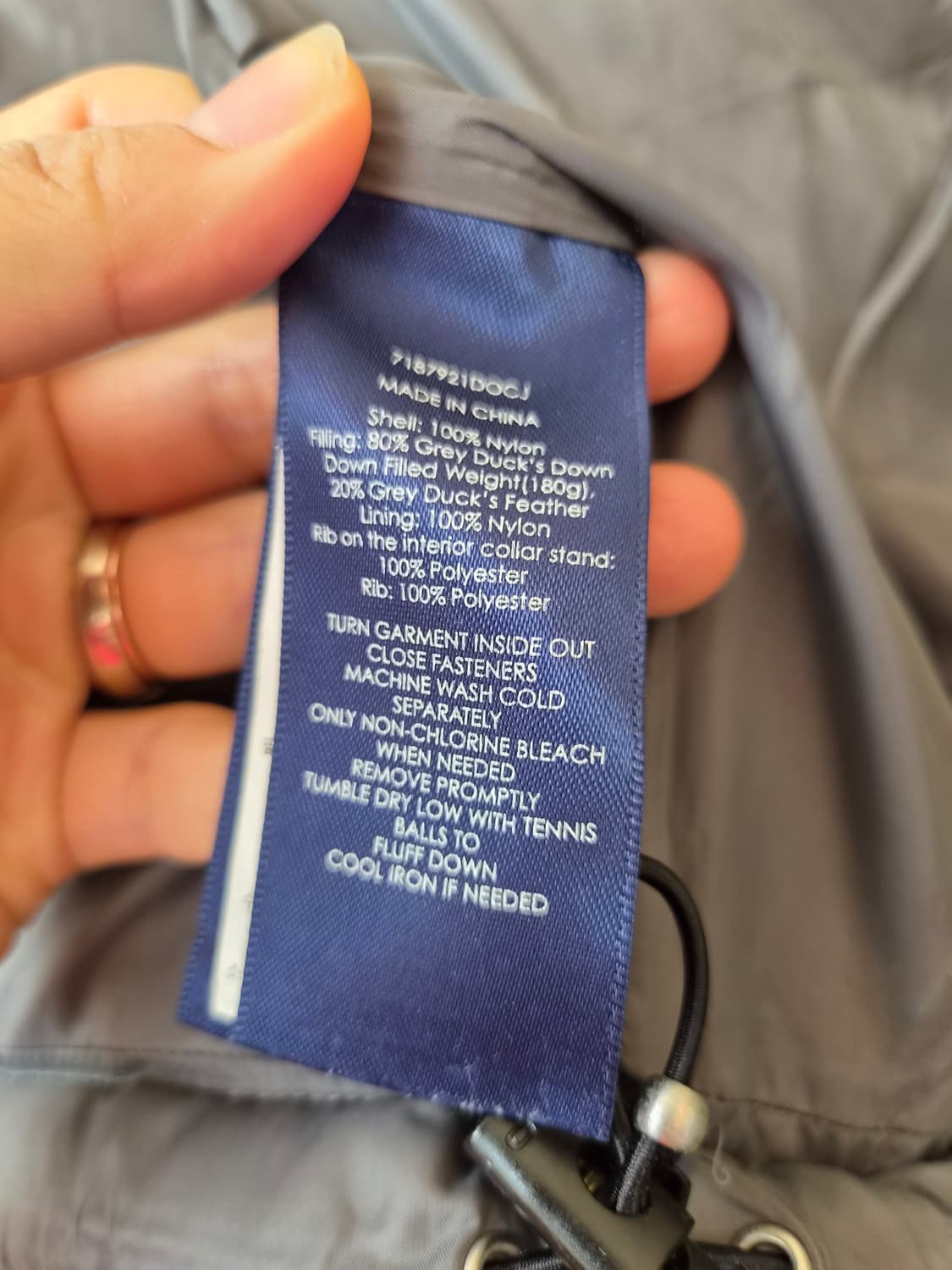 폴로골프 남성 빅포니덕다운조끼형패딩점퍼 S사이즈 상품이미지8