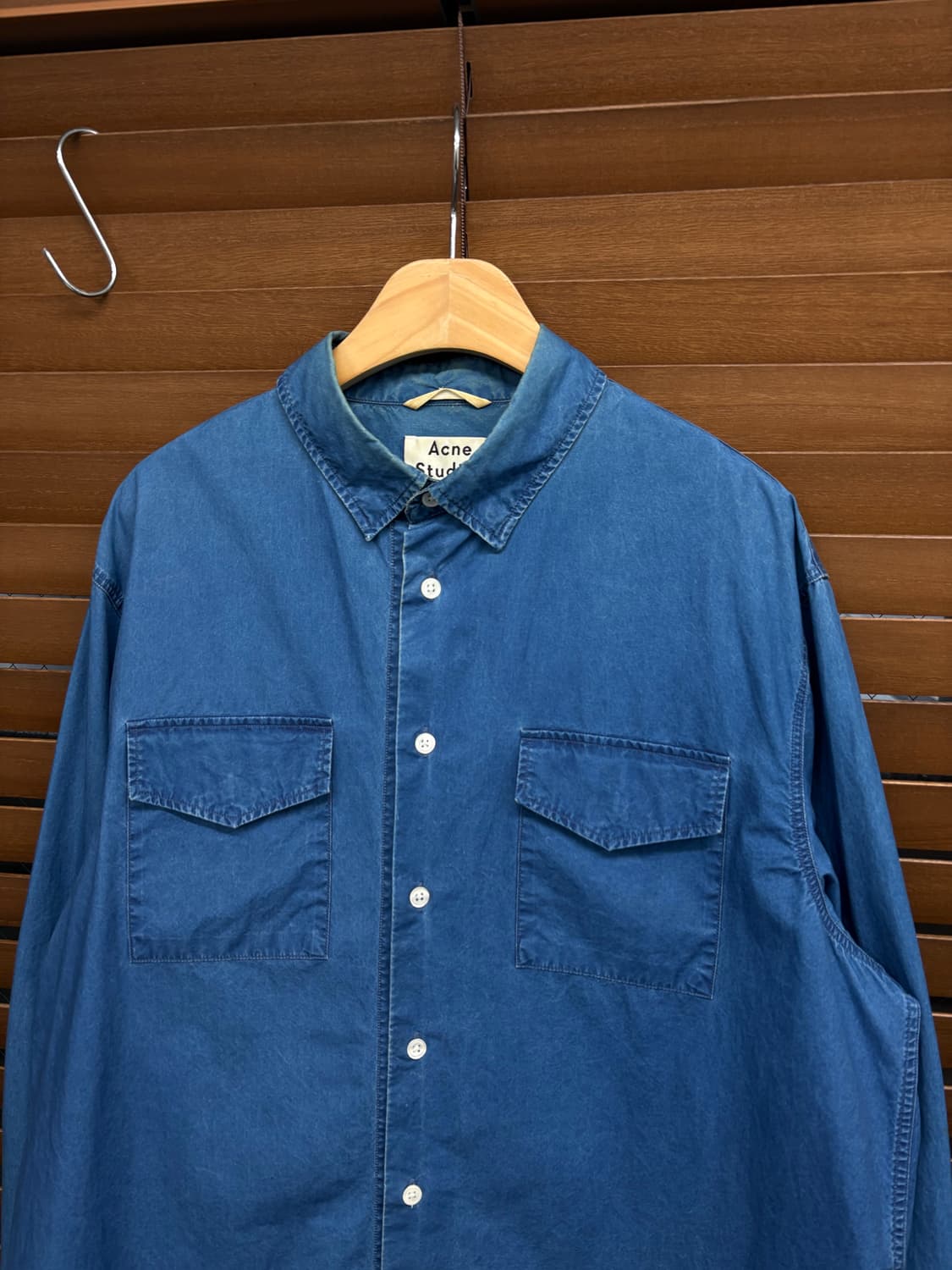 Acne 아크네스튜디오 블루 투포켓 셔츠 상품이미지2