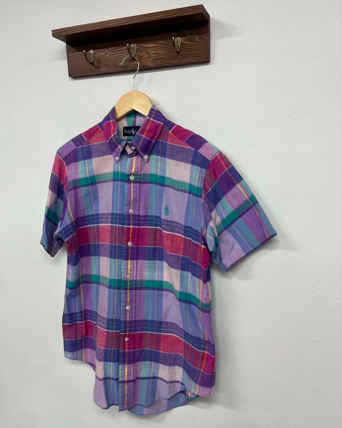 [46] 폴로 랄프로렌 80s 체크 반팔 셔츠 상품이미지3