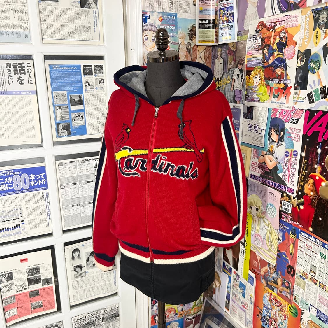 엠엘비 세인트 루이스 누빔 니트 후드집업 상품이미지2