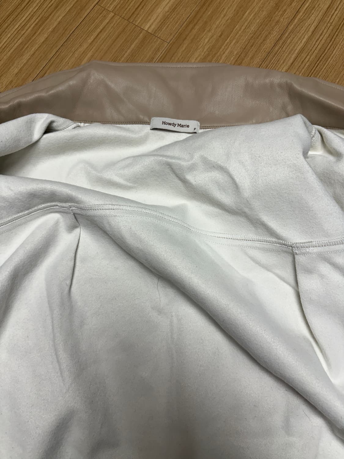 Howdy marie 레자 셔츠 자켓 상품이미지5