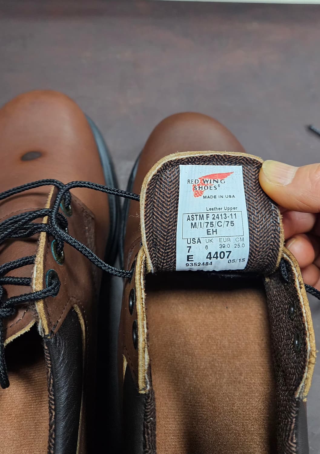 레드윙 4인치 워크화, 안전화 4407, US7E 상품이미지8