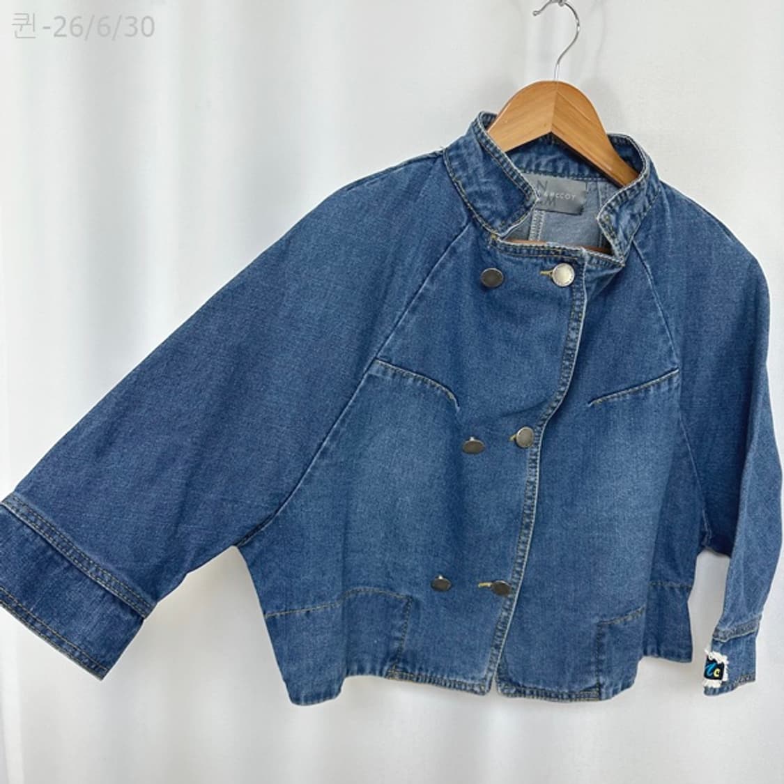 르니앤맥코니 여자 크롭 데님자켓 청자켓 FREE 상품이미지2