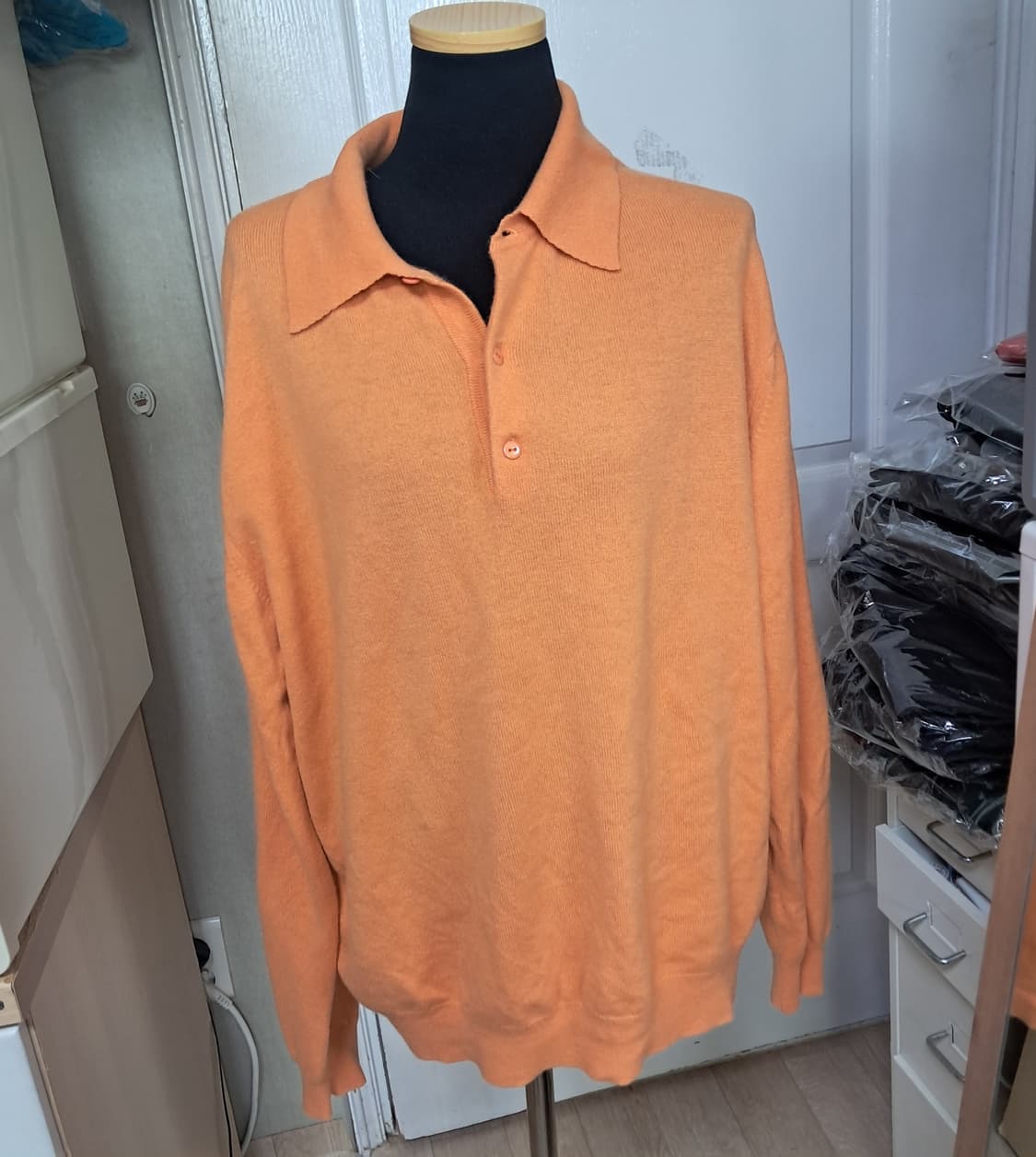 Goyo 몽골리안 최고급 100% 캐시미어 남성 니트 L 사이즈 상품이미지1