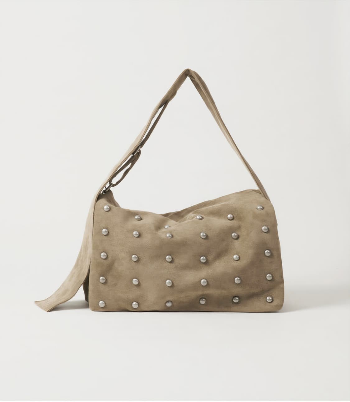 플리즈프로젝트 스터드 스웨이드 메신저백 샌드 상품이미지6