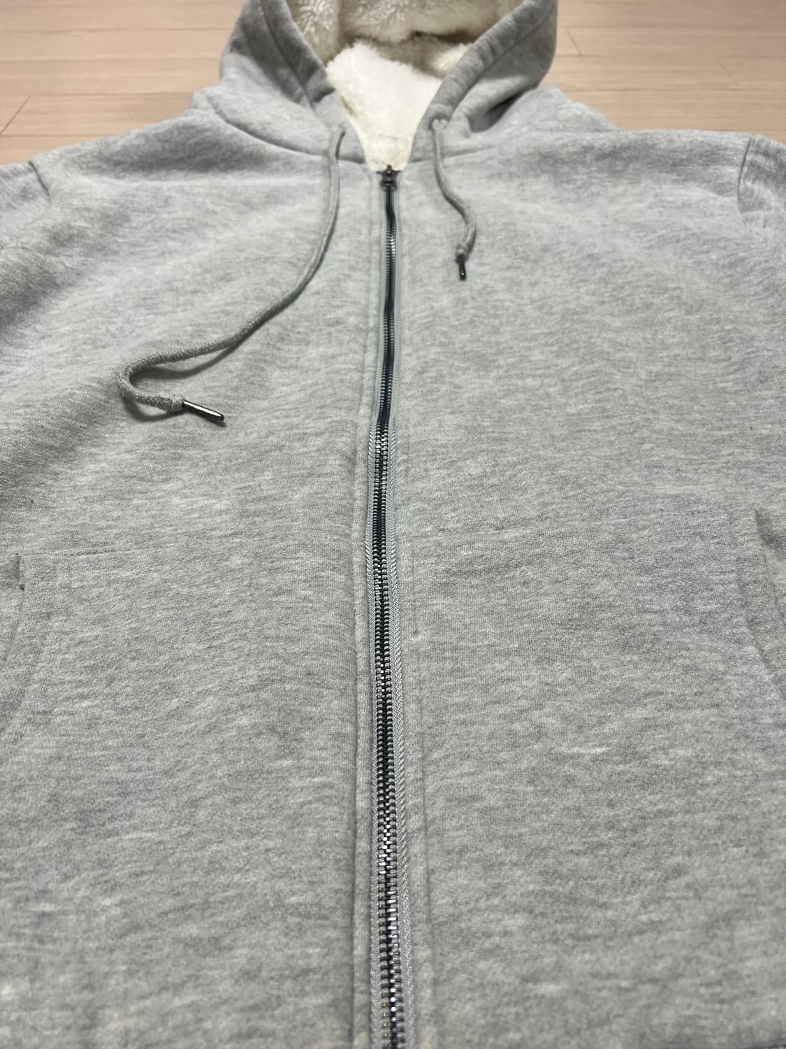 쉐르파 안감 후드 집업 그레이 / 105 상품이미지5