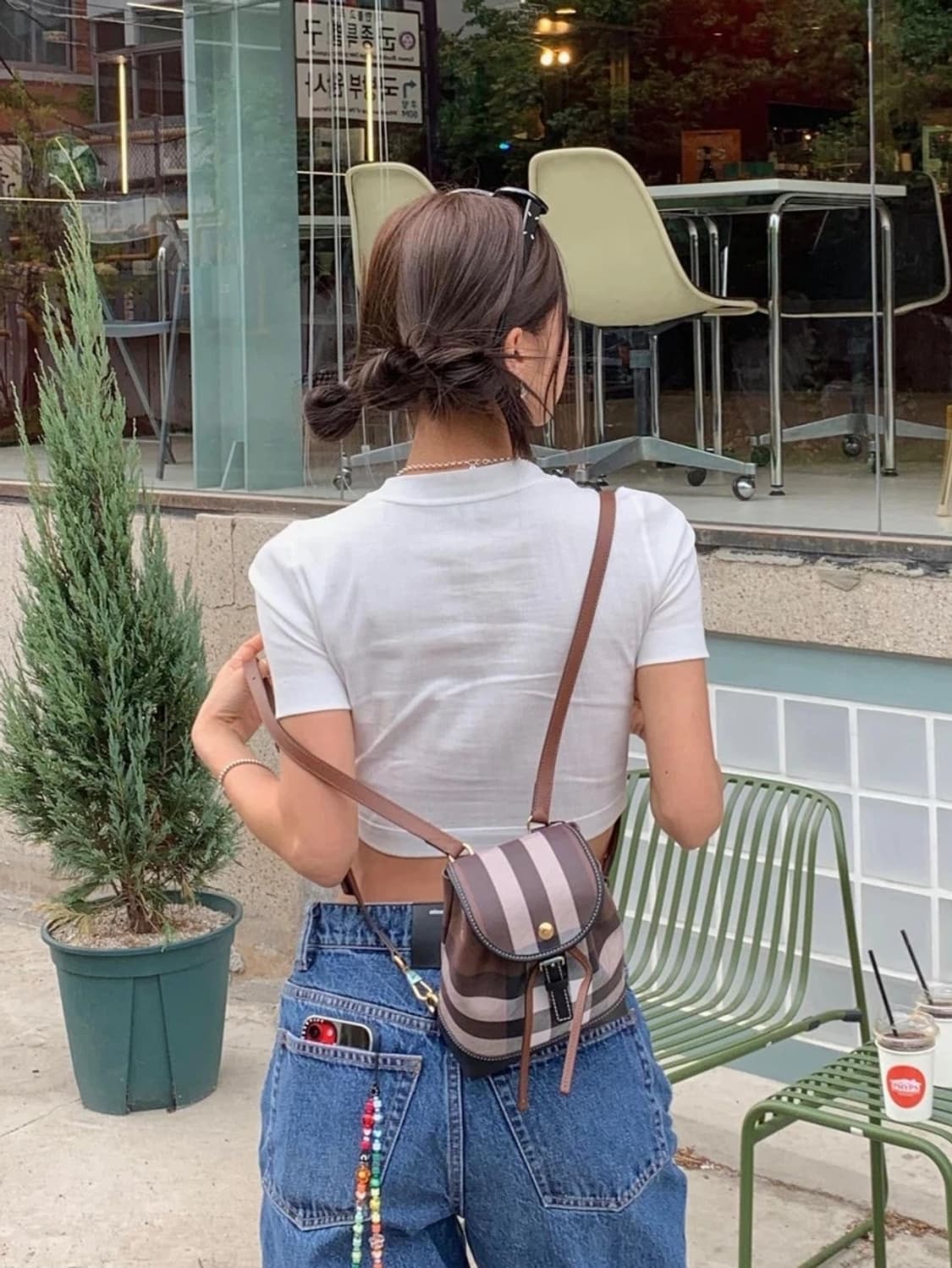 버버리 체크 마이크로 백팩 ( 새상품 , 정품 ) 상품이미지4