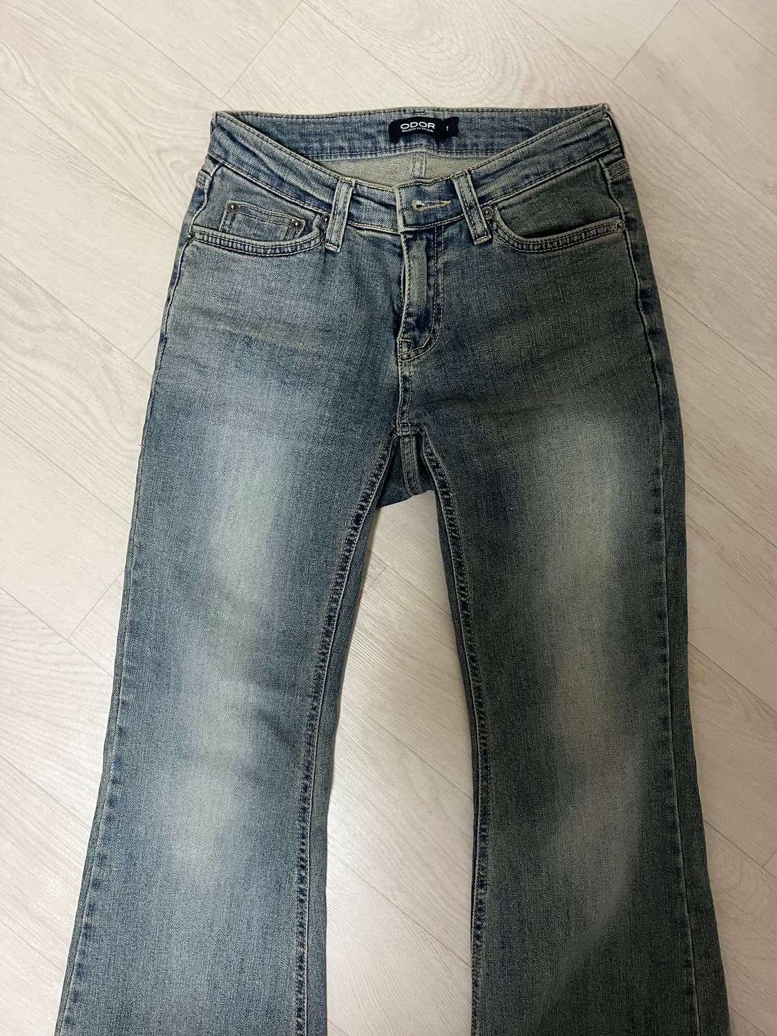 오도어 빈티지 로우 진 상품이미지1