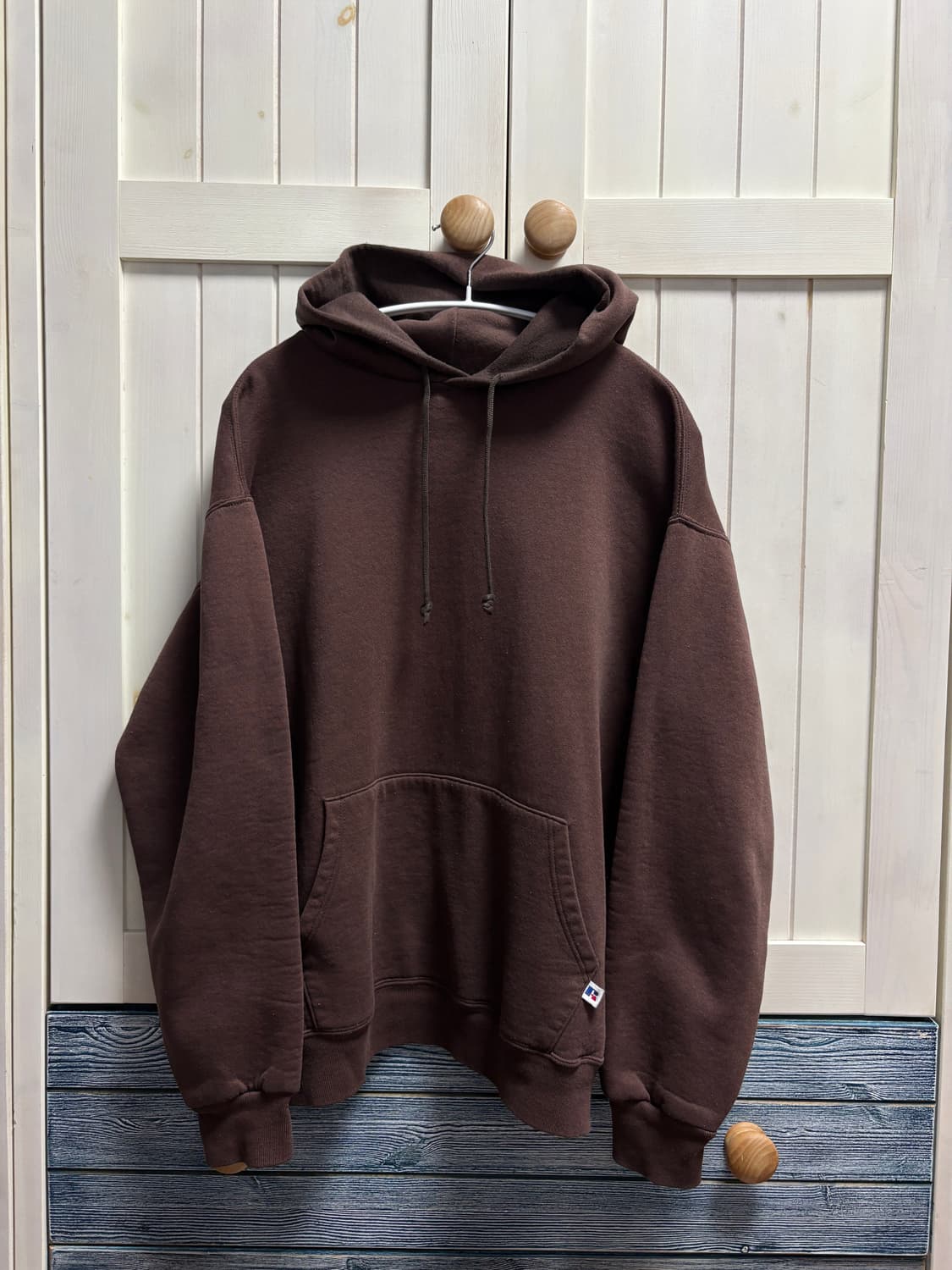90s 미제 usa 러셀 후드 브라운 xl 상품이미지1