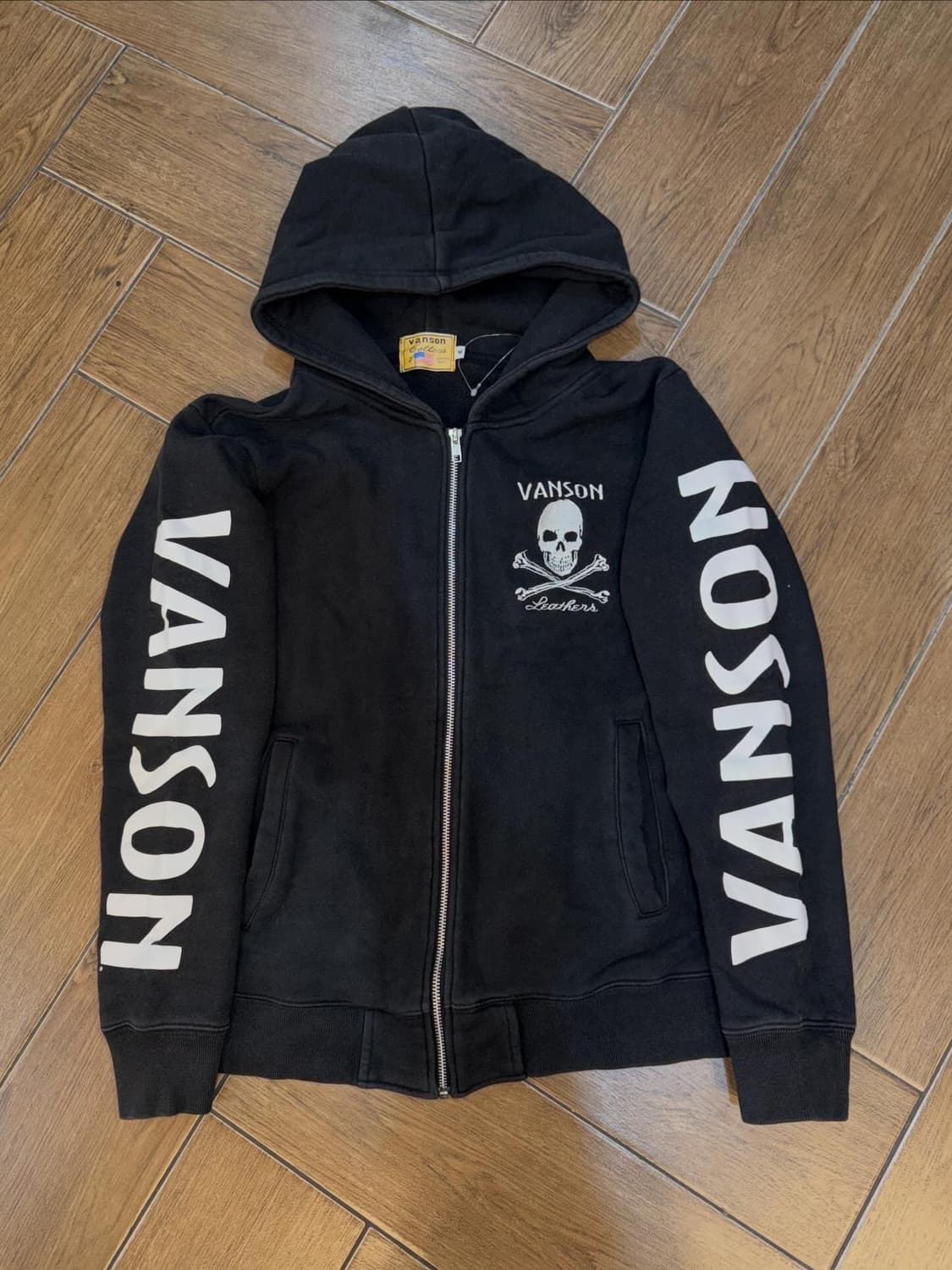 Vanson Skull Printing Hood Zip-Up 상품이미지8