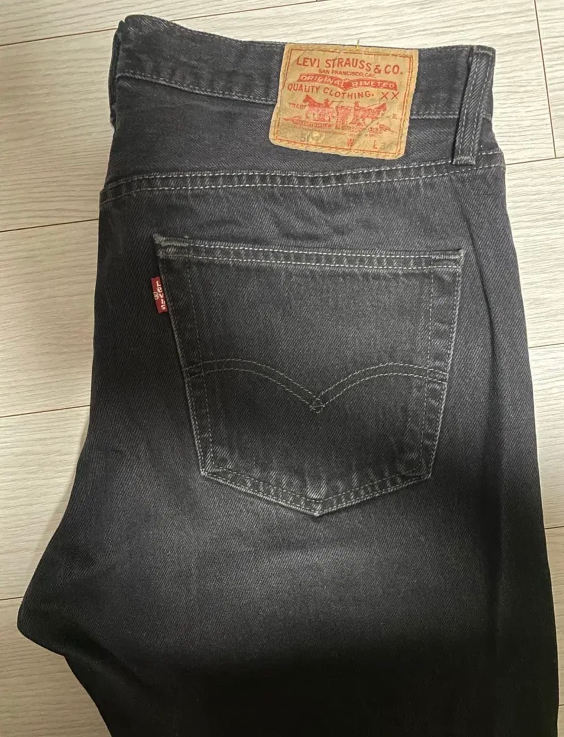 리바이스 501 흑청 34x34 상품이미지2