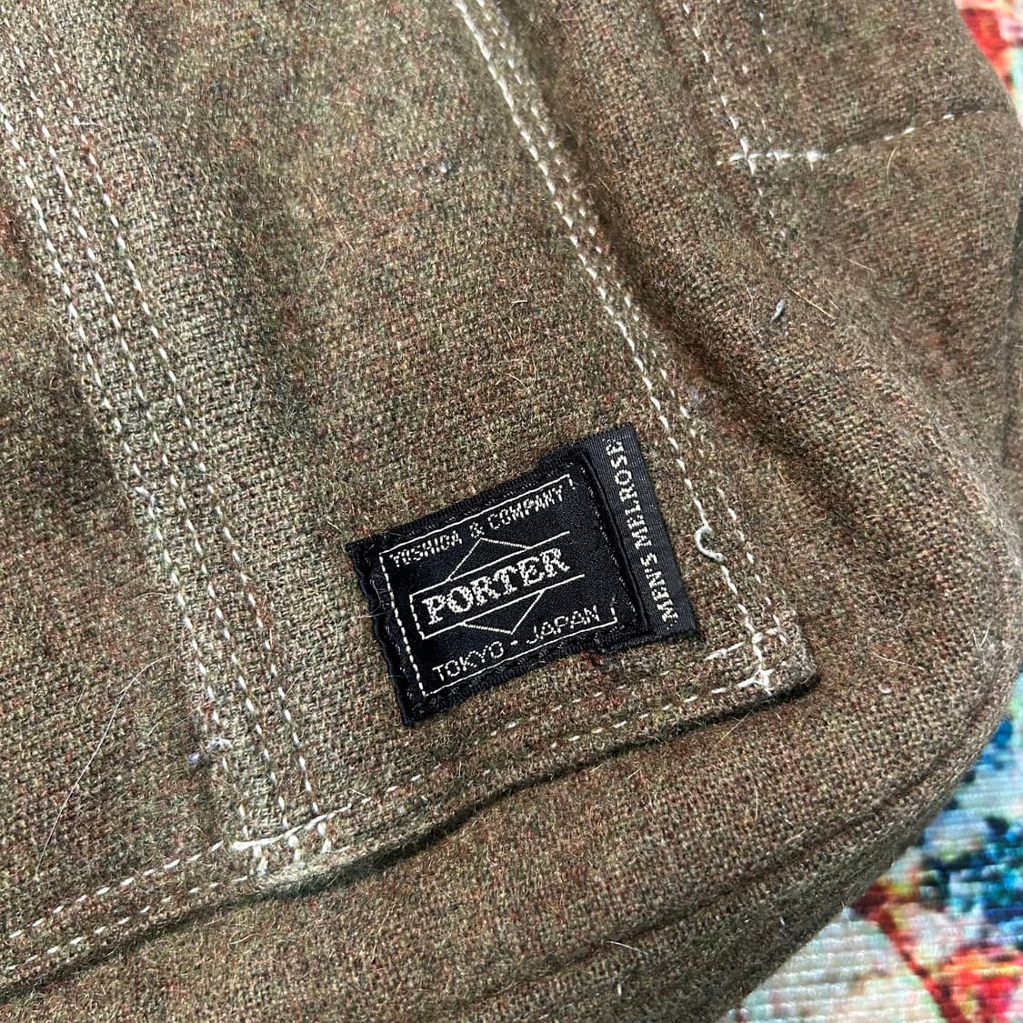 [OS] ✨유일매물✨ 요시다 포터x맨즈 맬로즈 리버시블 울 핸드백 상품이미지5