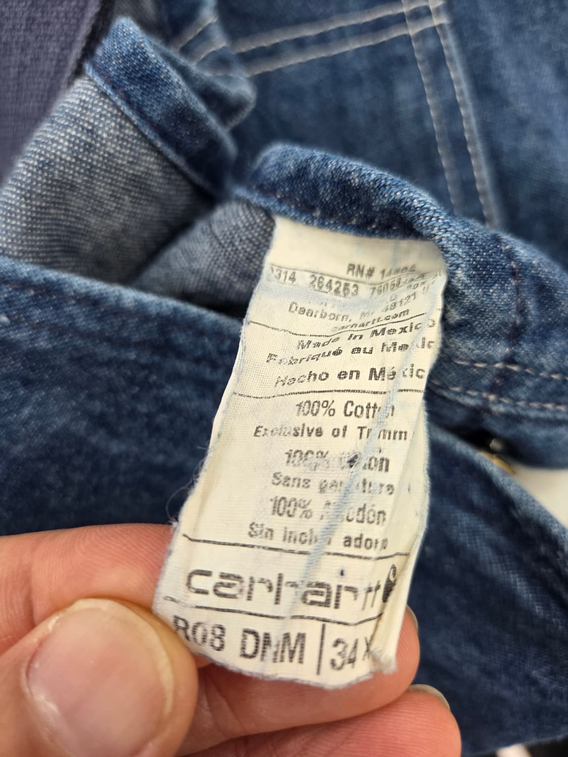 34 칼하트 오버롤 R08 DNM 상품이미지8