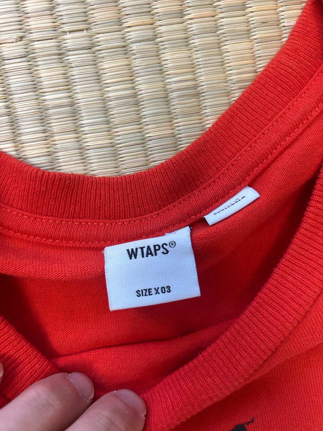 더블탭스x반스 WTAPS X VANS 콜라보 티셔츠 레드 XL 03사이즈 상품이미지2