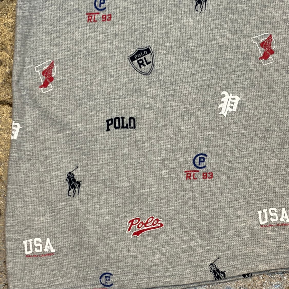 미국 빈티지 폴로랄프로렌 와플면 롱슬리브 긴팔티 상품이미지4