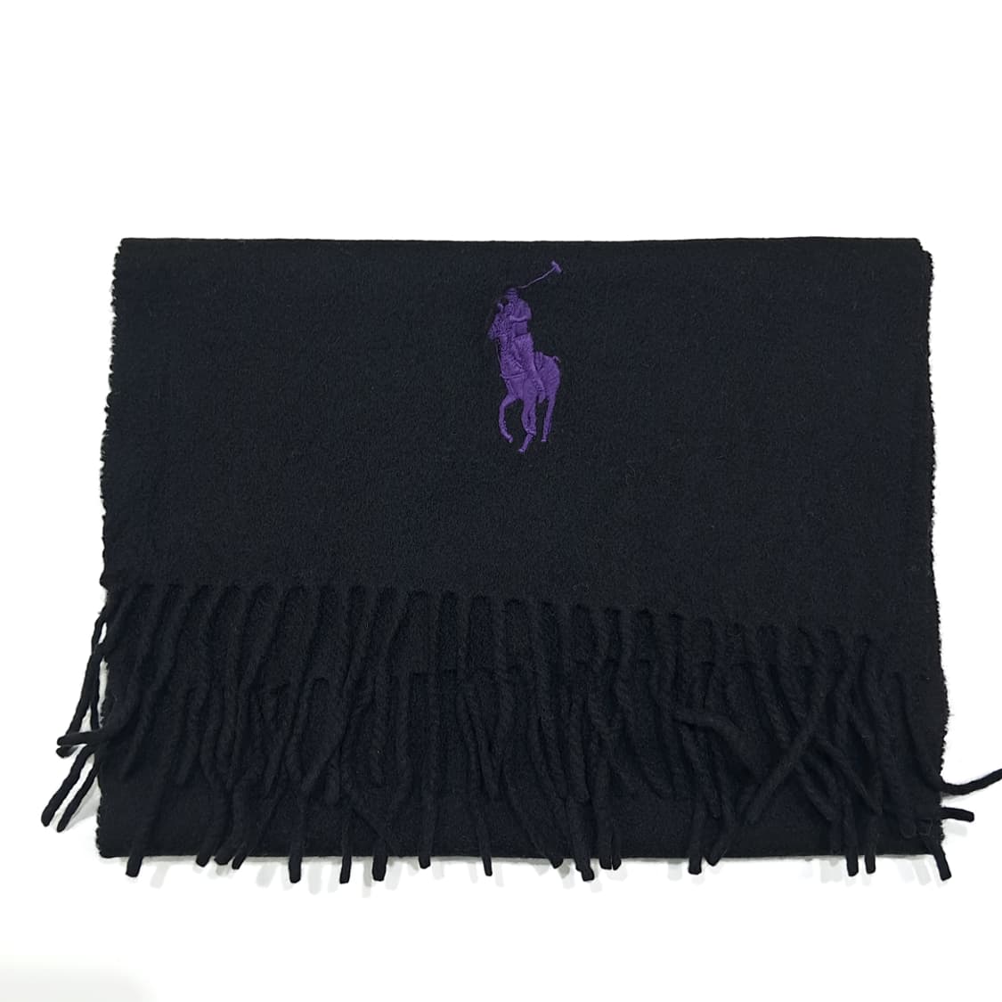 MX515 폴로 00s 울캐시미어 빅포니 블랙퍼플 머플러 목도리 상품이미지7