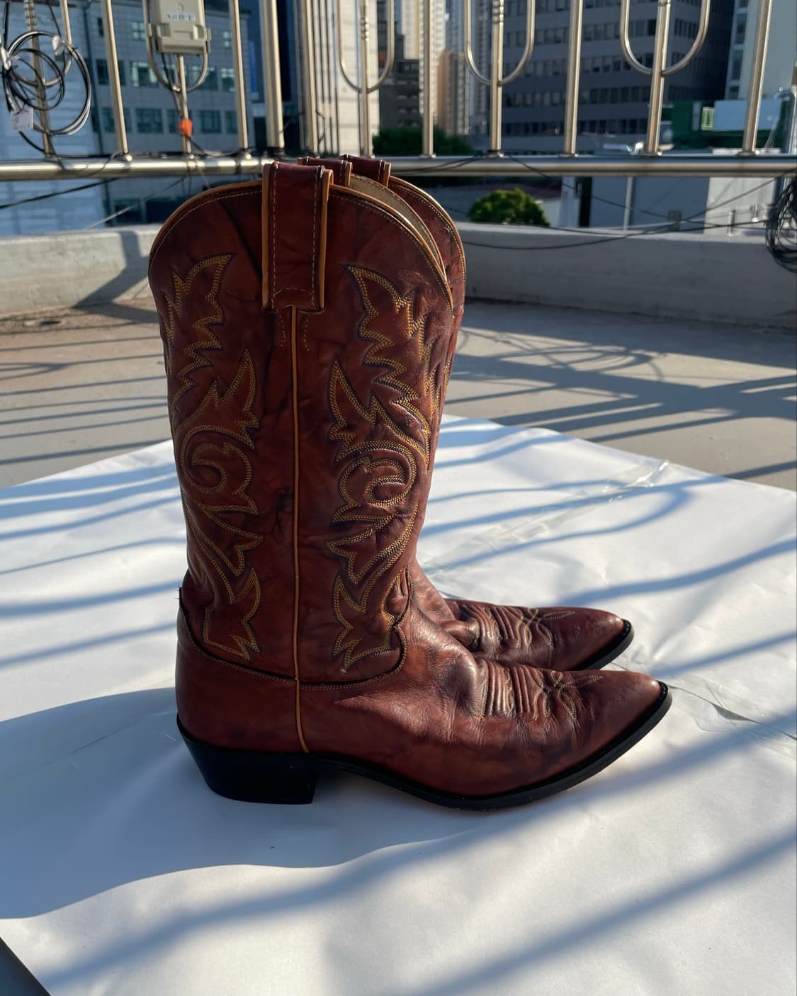 저스틴부츠 Chestnut Marbled CowboyBoots 11D 상품이미지4