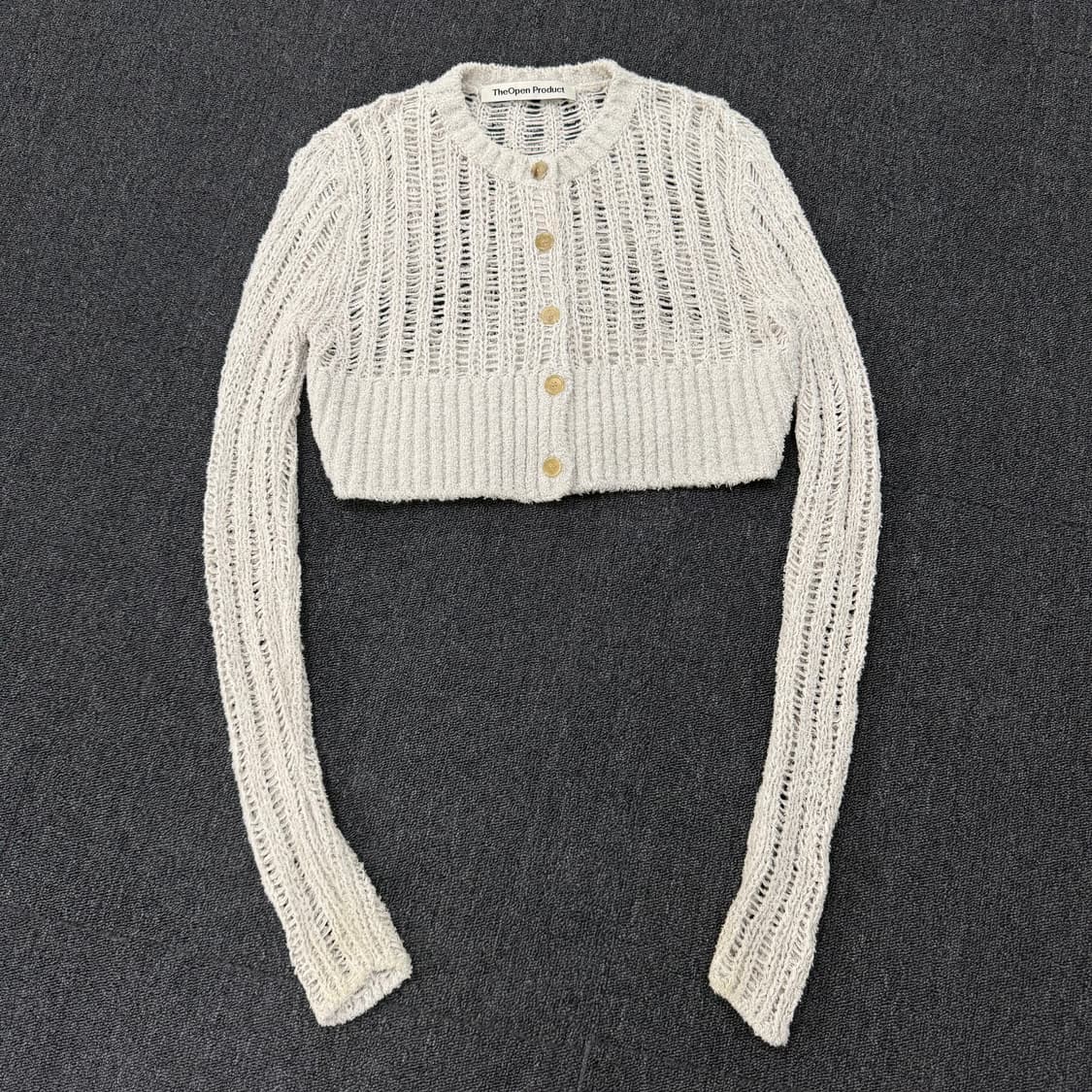 TheOpen Product 더오픈프로덕트 크롭 니트 가디건 상품이미지1