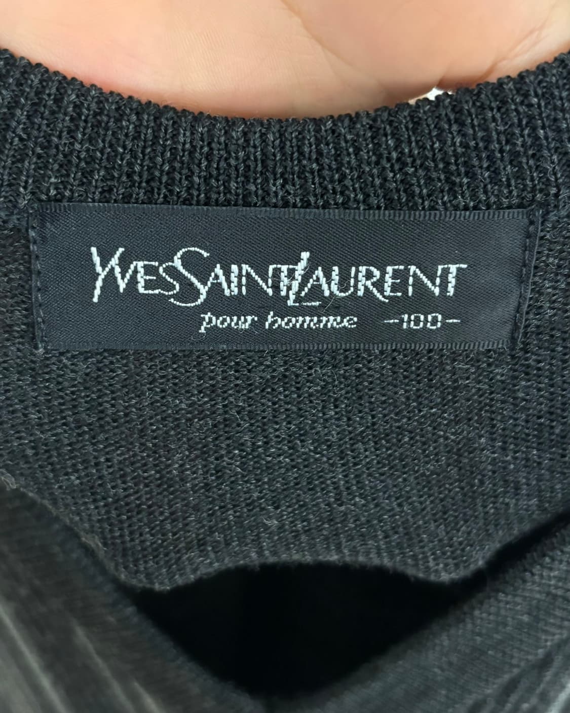 이브 생 로랑 스트라이프 울 니트 베스트 상품이미지7