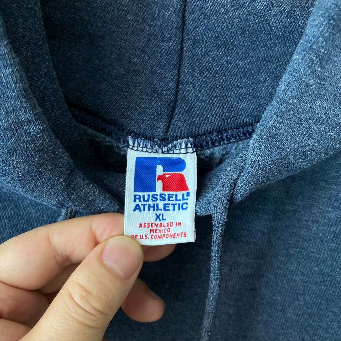 (XL)빈티지 러셀 블랭크 스웨트 후드티셔츠 상품이미지3