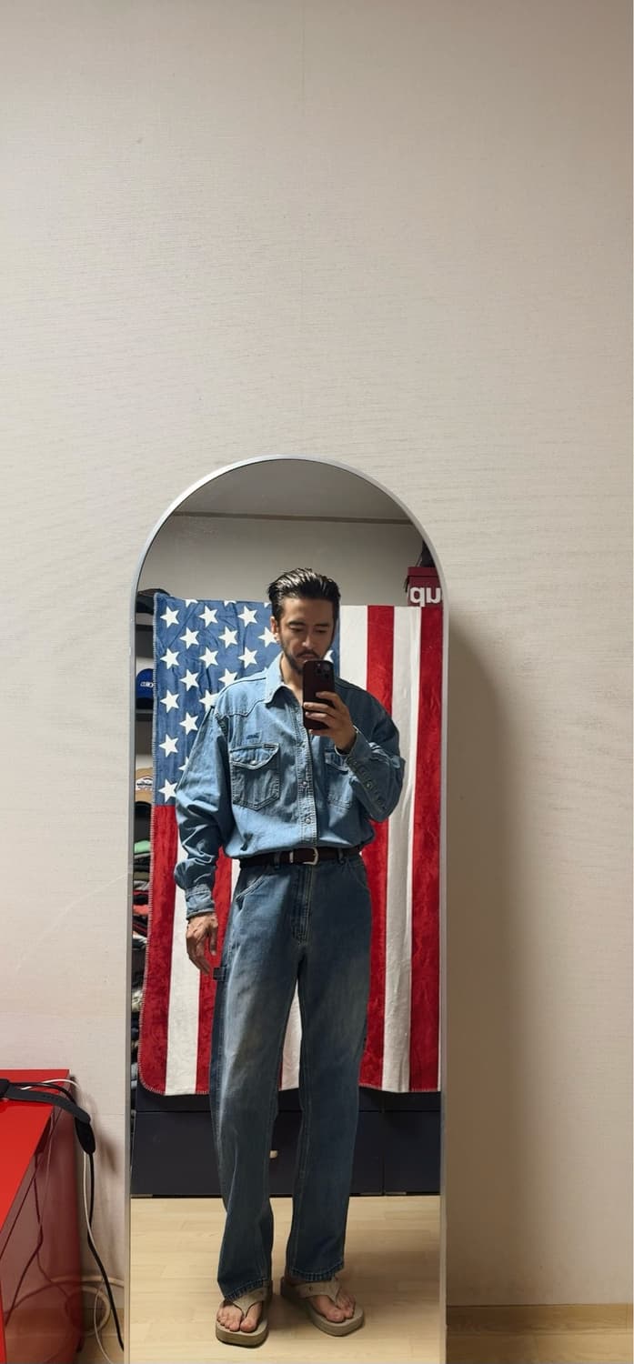 KEY 카펜터 데님 빈티지 워크팬츠 00s Vintage 워크웨어[32] 상품이미지1