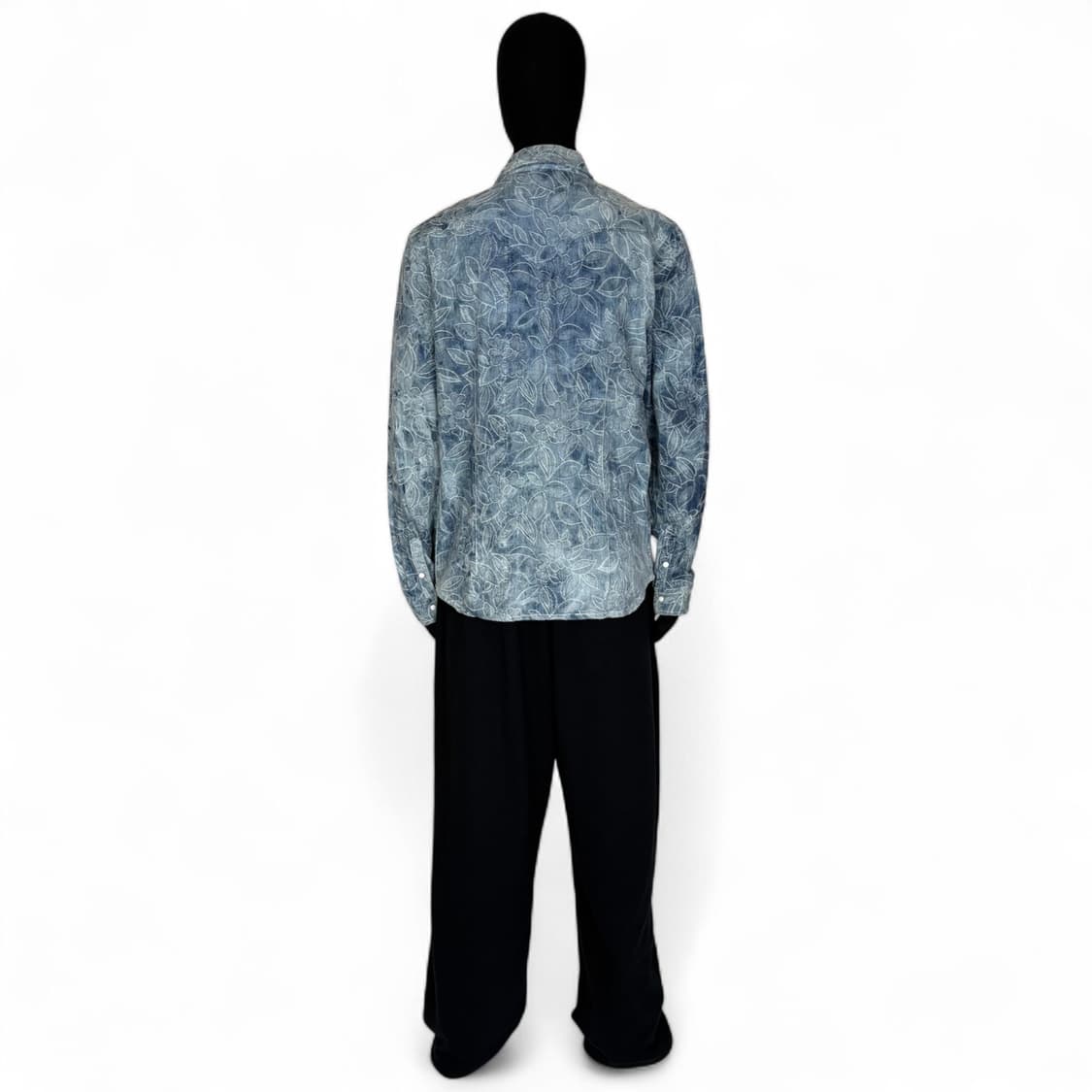 인더애틱 in the attic 플라워 자수 스냅 버튼 셔츠 상품이미지2