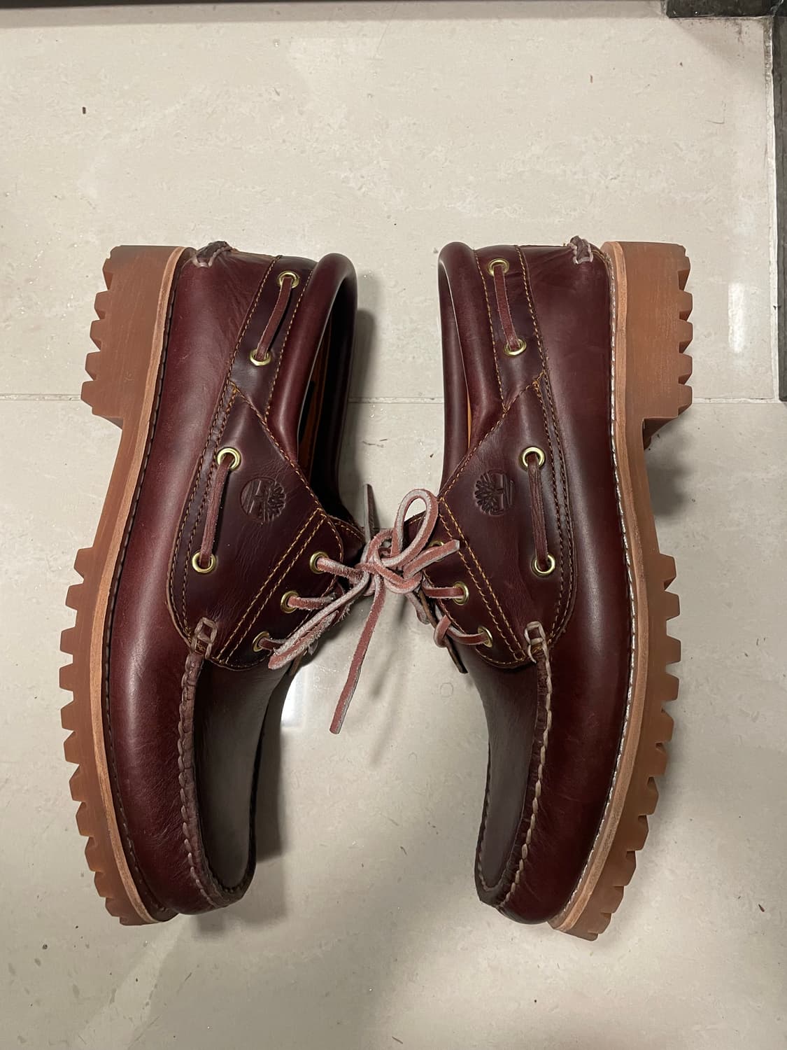 (285)팀버랜드 3아이 보트슈즈 버건디 상품이미지2