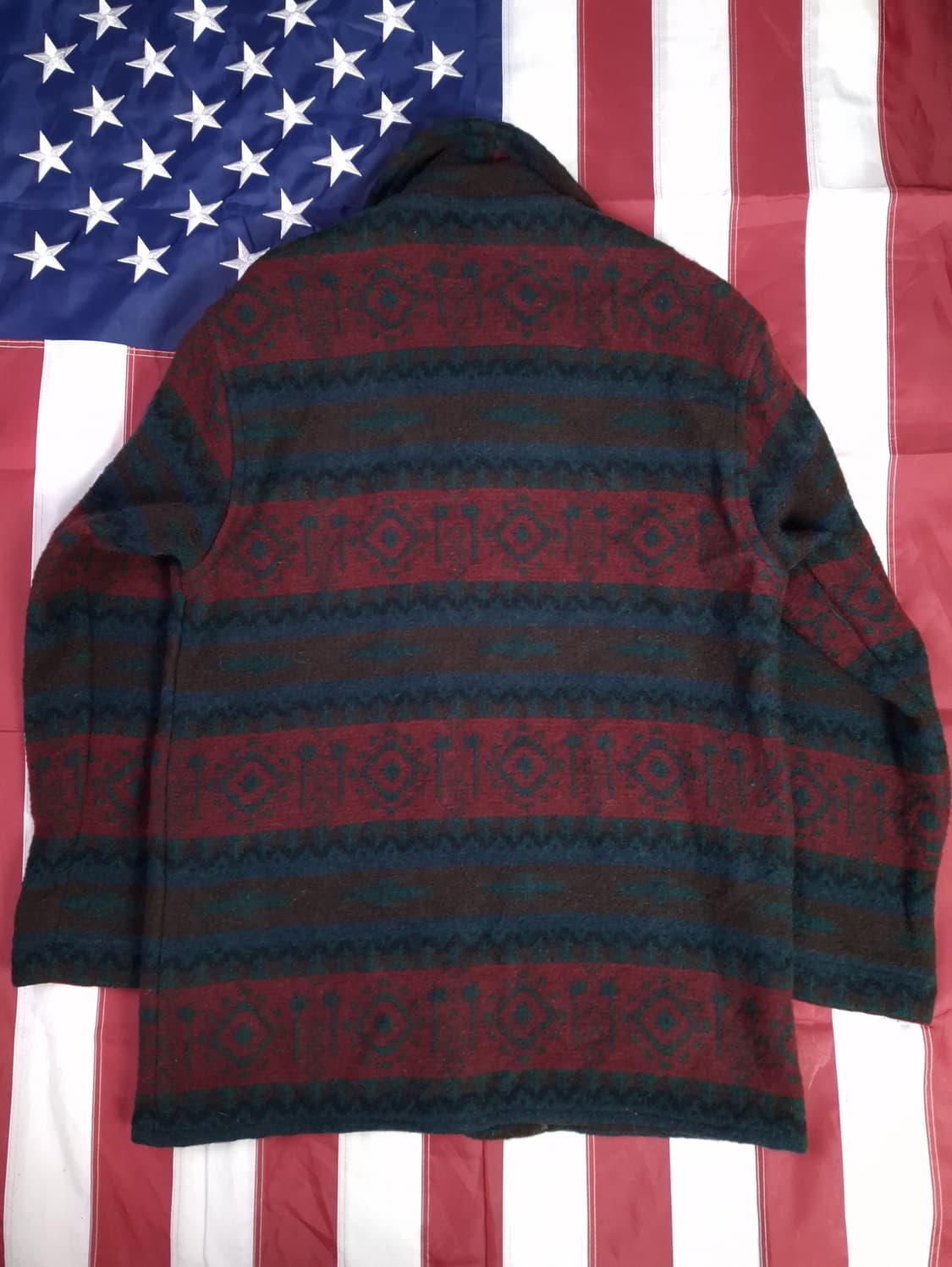 새제품 90's 오리지날 미국제조 울리치 나바호 울 블랭킷 코트 상품이미지10