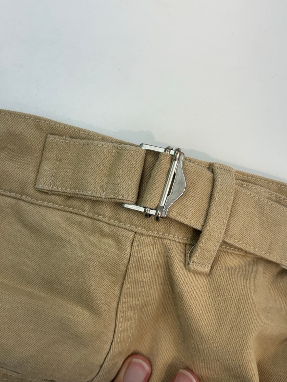 다이브인 와이드 치노팬츠 베이지 0사이즈 상품이미지5